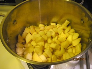 It took longer than I expected, but we could tell they were done when they gave under a spoon.