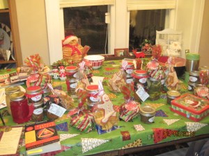 The gifts, arrayed on the table and sorted